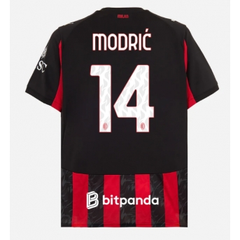 Billige Fotballdrakt AC Milan Luka Modric #14 Replika Hjemmedrakt 2025-26 Kortermet
